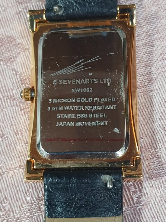 Sevenarts Ltd Erte\' Art Deco Collectible Watch Leather band and case never worn main image 5
